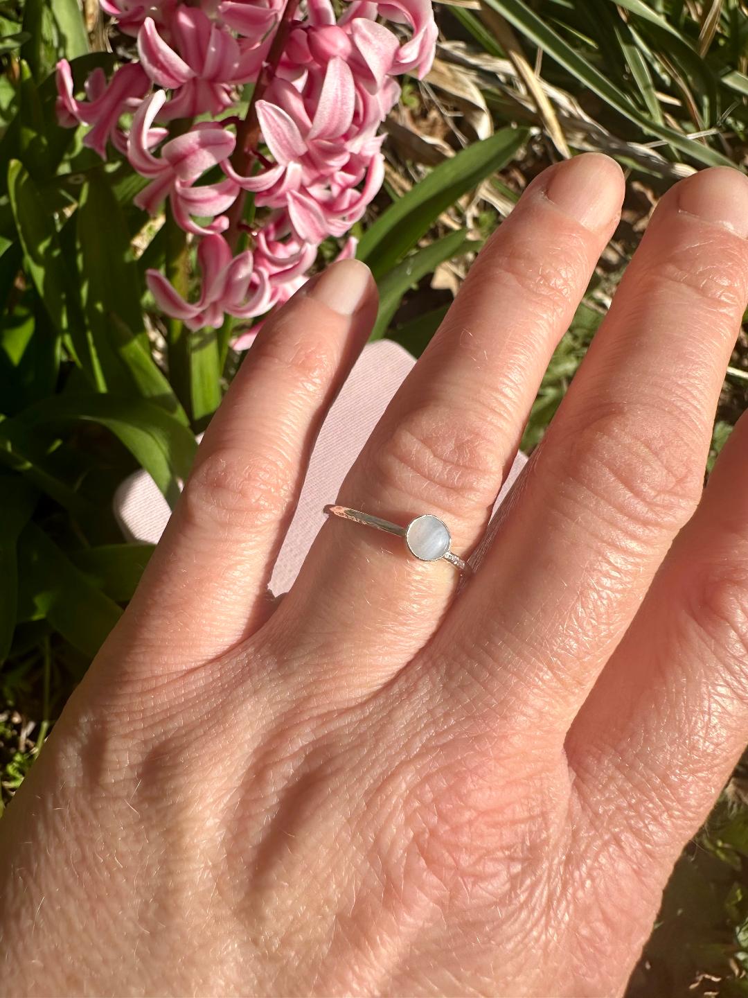 Blue Lace Agate Ring