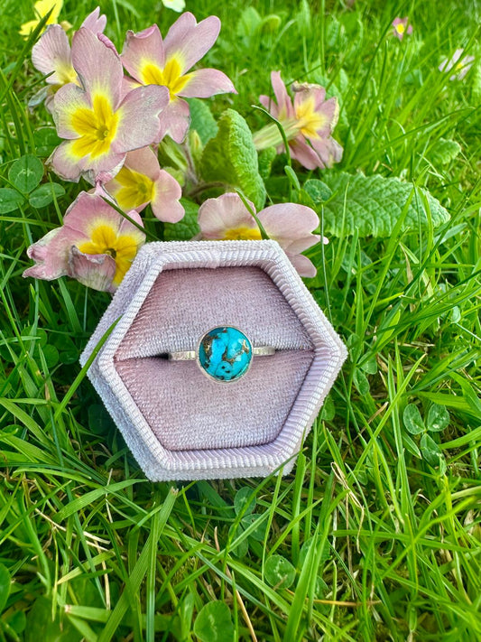 Copper Turquoise Ring