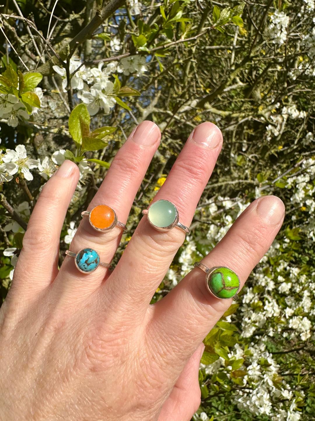 Copper Turquoise Ring