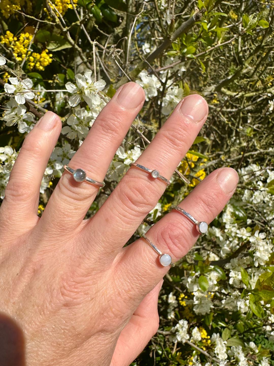Blue Lace Agate Ring