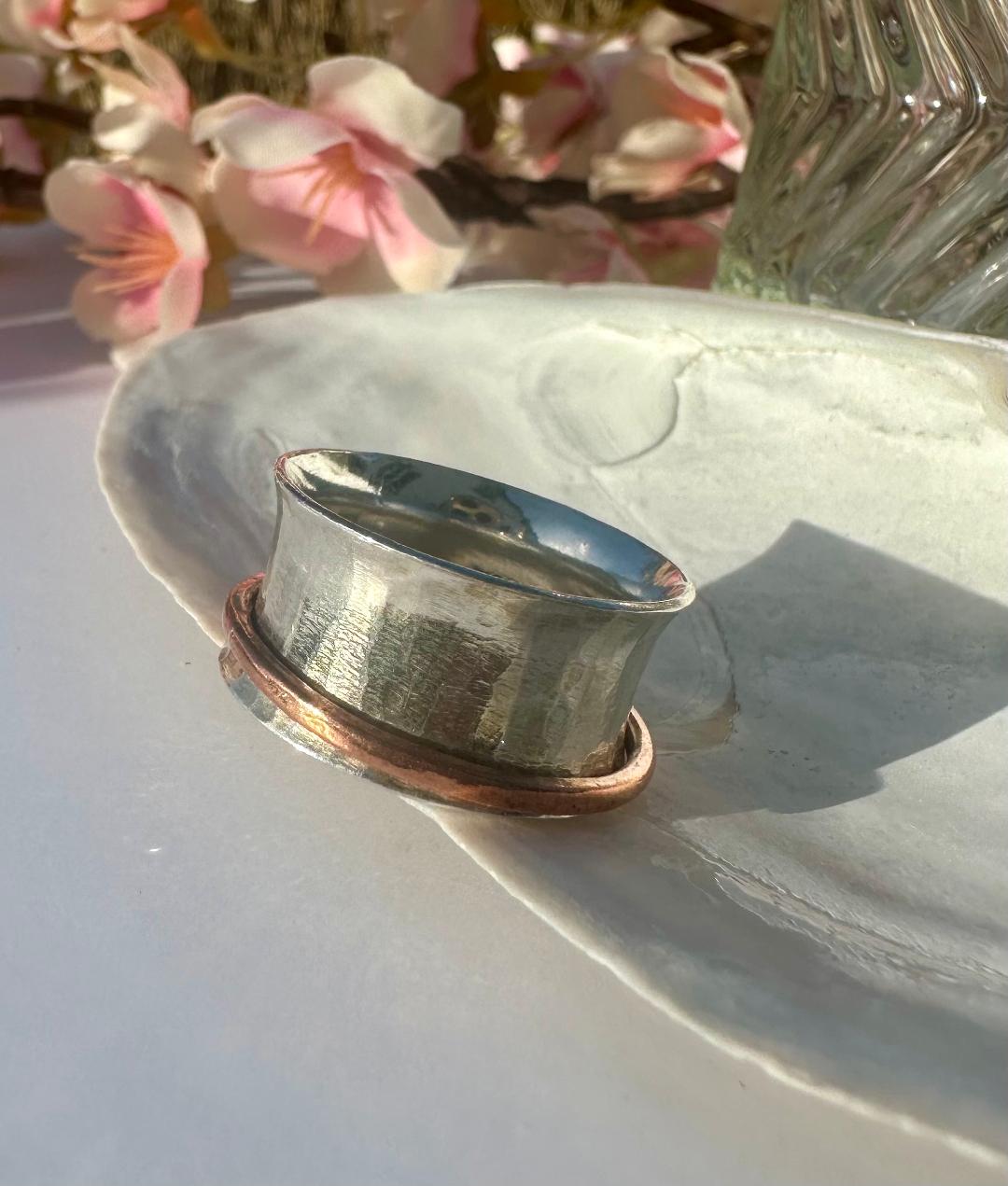 Rust and Rhyme Spinner Ring