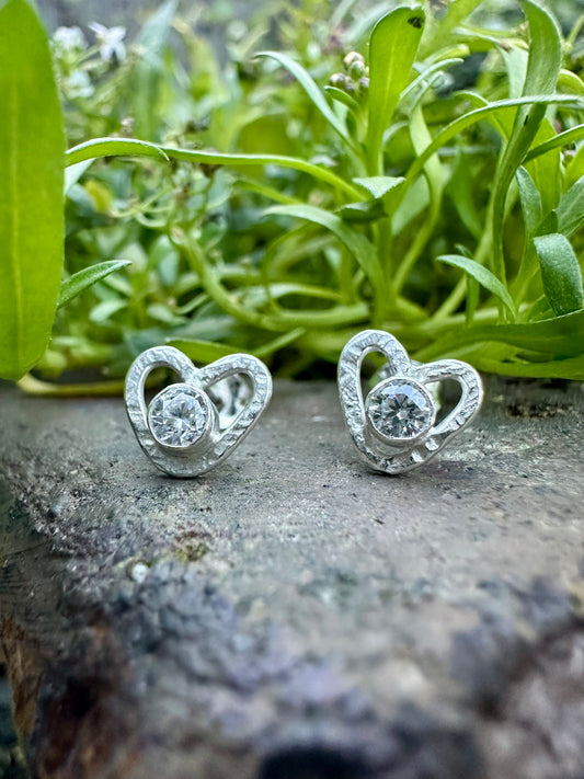 Teeny Tiny Heartbeat Studs