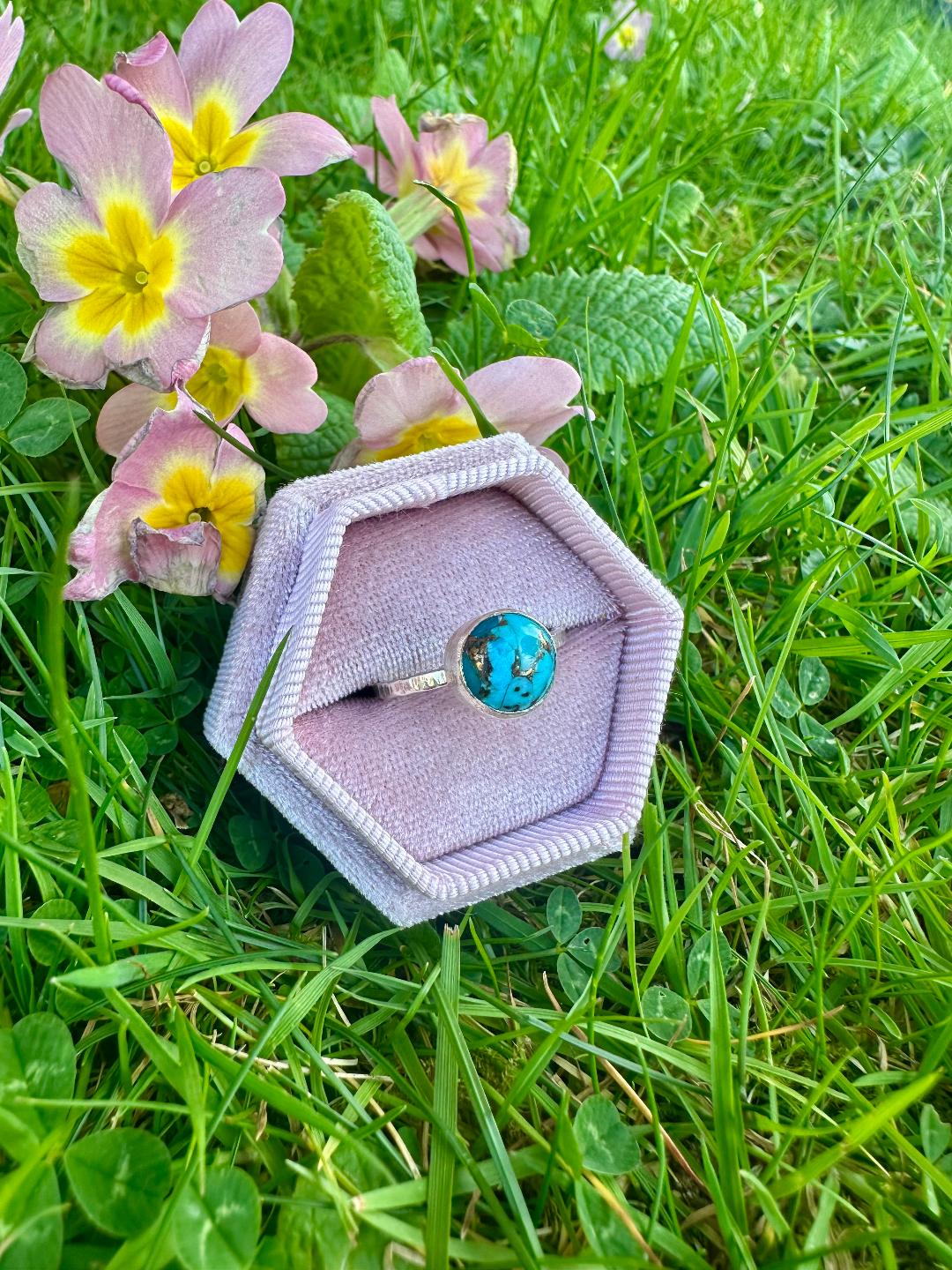 Copper Turquoise Ring