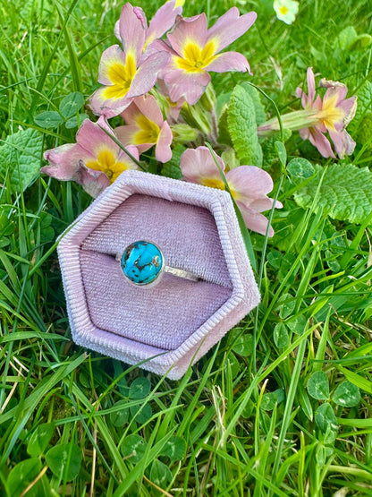 Copper Turquoise Ring